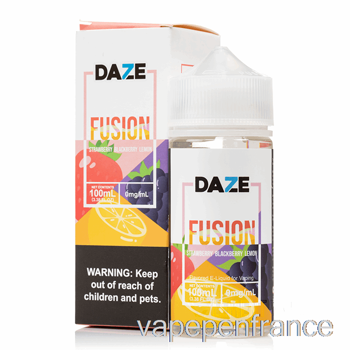 Fraise Mûre Citron - 7 Daze Fusion - 100 Ml 0 Mg Stylo Vape